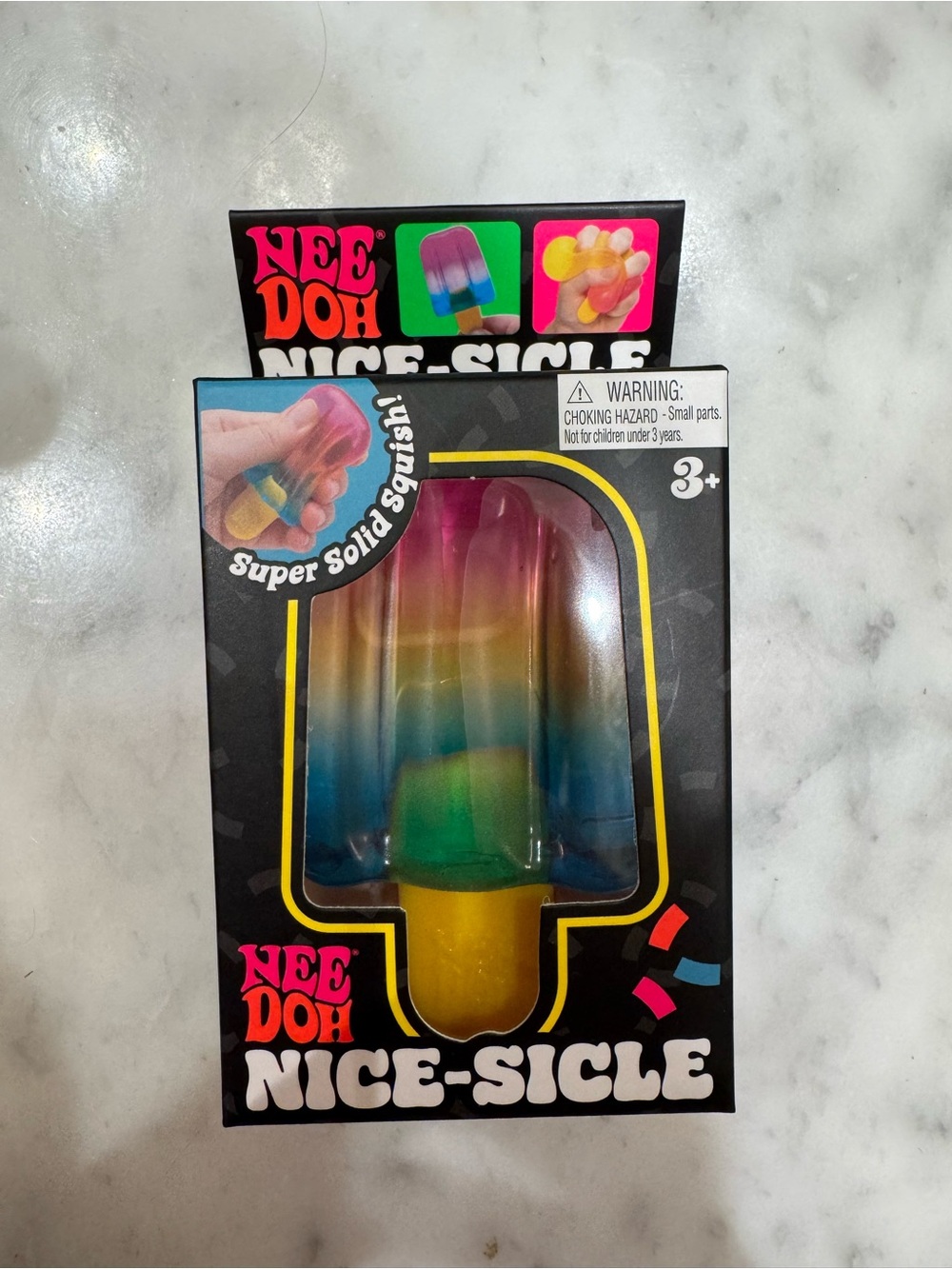 Nice-Sicle Rainbow NeeDoh Popsicle Stress Toy - Multicolor